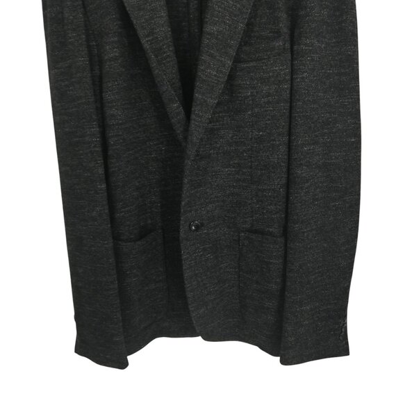 Good Man Brand Wool Blend Gray Unstructured 2 Button Blazer Jacket Size L Pocket - Picture 8 of 13